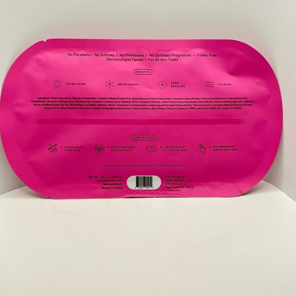 🦋$4 ~ Glow Mask ~ Hydrogel Face Mask ~ LOOPS ~ Double Take ~ NEW - Picture 4 of 8